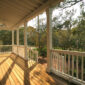 deck railing ideas house deck with white wooden railing 85x85